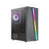 CASE GAMING RGB AEROCOOL BLADE-G-BK-V1 MID TOWER VENTILADORES 4 DE 120MM CON VIDRIO LATERAL ACCM-PV46043.11 NEGRO