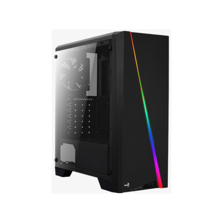 CASE GAMING RGB AEROCOOL CYLON MID TOWER VENTILADOR 1 DE 120MM CON VIDRIO LATERAL ACCM-PV10013-11 NEGRO