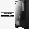 CASE GAMING RGB AEROCOOL CYLON MID TOWER VENTILADOR 1 DE 120MM CON VIDRIO LATERAL ACCM-PV10013-11 NEGRO