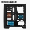 CASE GAMING RGB AEROCOOL CYLON MID TOWER VENTILADOR 1 DE 120MM CON VIDRIO LATERAL ACCM-PV10013-11 NEGRO