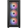 CASE GAMING RGB AEROCOOL TERN MINI MINI TOWER VENTILADORES 4 DE 120MM CON VIDRIO LATERAL Y MALLA FRONTAL TERN MINI-G-BK-V2 NEGRO