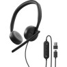 Dell - WH3024 - Headset – Wired – USB-C - Black