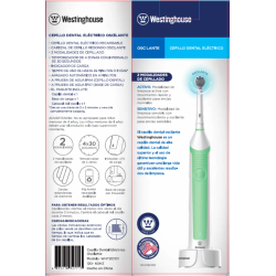 Westinghouse cepillo dientes eléctrico verde recargable WHTBO10