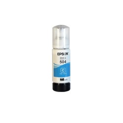 Epson 504 - 70 ml - cián - original - recarga de tinta - para EcoTank L4150, L4260, L6161, L6171, L6191, L6270