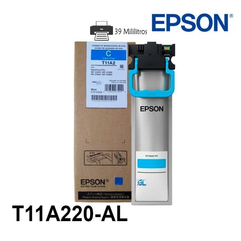 Epson cartucho workforce WF C5310/90 & WF C5810/90 cyan Std-T11A220-AL