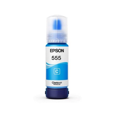 Epson T555 - Cián - original - recarga de tinta - para EcoTank L8160, L8180