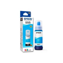 Epson T555 - Cián - original - recarga de tinta - para EcoTank L8160, L8180