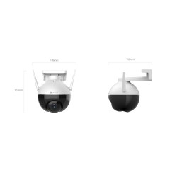 EZVIZ - Surveillance camera - Indoor / Outdoor - C8c Lite Kit 4MP