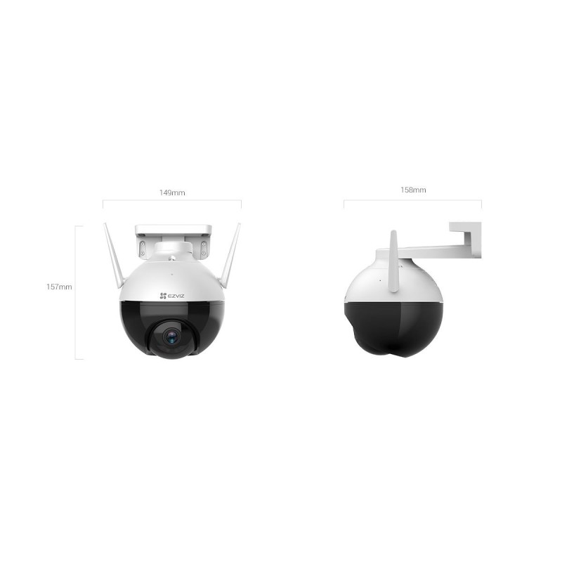 EZVIZ - Surveillance camera - Indoor / Outdoor - C8c Lite Kit 4MP