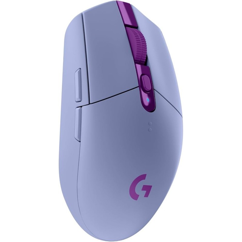 Logitech G305 Lightspeed - Ratón - óptico - 6 botones - inalámbrico - 2.4 GHz - receptor inalámbrico USB - lila