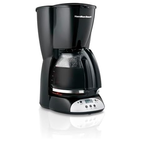 HB Clock Coffeemaker, Black 49465RG