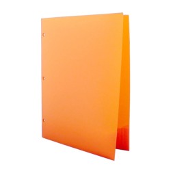 Barrilito  folder carpeta cartulina naranja cnc2 pk 12 unidades