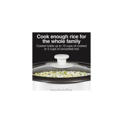 HB Proctor Silex 10 Cup Glass Lid Rice Cooker 37533MN
