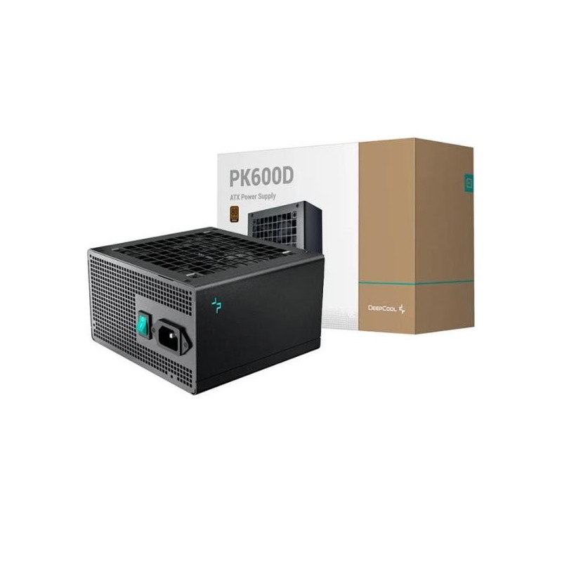FUENTE DE PODER DEEPCOOL PK600D 600W 80 PLUS BRONZE NO MODULAR ATX R-PK600D-FA0B-US NEGRO