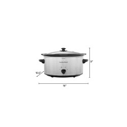 HB Slow Cooker 5 Qt Oval 33156RG