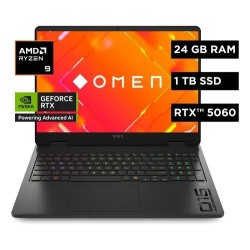 HP OMEN 16-ap0008la - Notebook - 16" - 1920 x 1200 - AMD Ryzen 9 8940HX / 5.3 GHz - 24 GB - DDR5 SDRAM - 1 TB SSD - NVIDIA GeFor