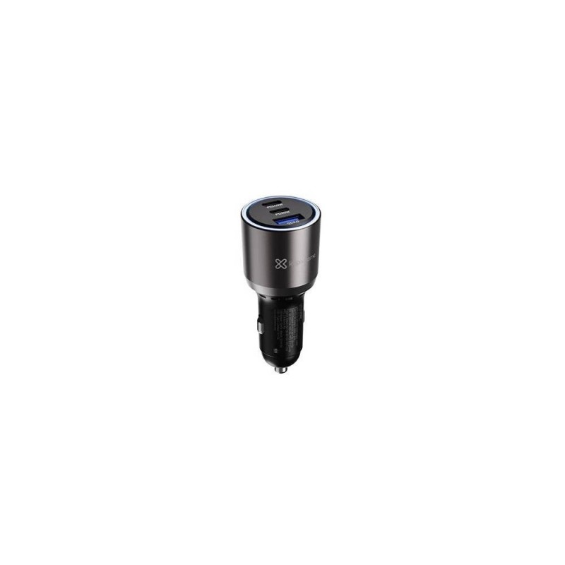 Klip Xtreme KCC-140 - Car power adapter - 140 Watt - 2 x 24 pin USB-C / 9 pin USB Type A - Cellular phone / Tablet - Car - Para 
