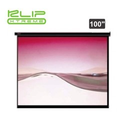 Klip Xtreme KPS-303 - Pantalla de proyección - instalable en el techo, instalable en pared - 100" (254 cm) - 4:3 - Matte White -