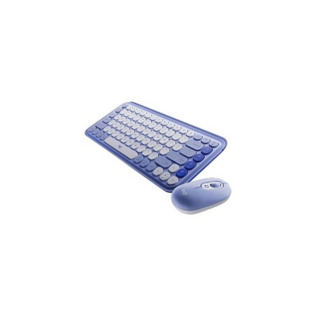 Logitech Pop Icon Combo - Keyboard and mouse set - Spanish (Latin American) - Lilac