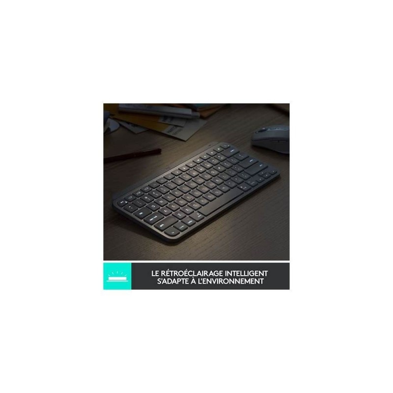 Logitech MX Keys Mini - Teclado - Inalámbrico - Español - USB / Bluetooth - Ergonomic Design - Grafito