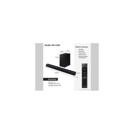 Samsung Barra de Sonido Serie C 2.1 ch con subwoofer Negro - Modelo HW-C450/ZP