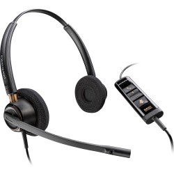 Poly EncorePro 525 - EncorePro 500 series - auricular - en oreja - cableado - USB-A - negro - Certificado para Equipos de Micros