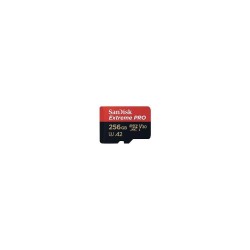 SanDisk Extreme Pro - Tarjeta de memoria flash (adaptador microSDXC a SD Incluido) - 256 GB - A2 / Video Class V30 / UHS-I U3 / 