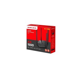 Mercusys MR60X V2 - Enrutador inalámbrico conmutador de 2 puertos - 1GbE - Wi-Fi 6 - Doble banda
