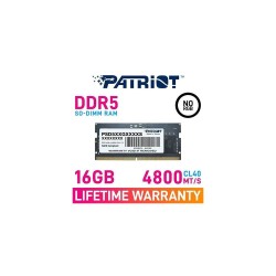 MEMORIA RAM PARA LAPTOP 16GB PATRIOT PSD516G480081S SL DDR5 4800MHZ CL40 1.1V NEGRO