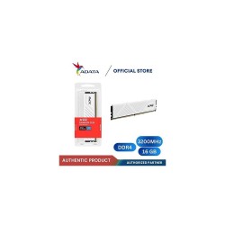 MEMORIA RAM PC 16GB ADATA XPG GAMMIX D35 DDR4 3200 MHZ CL16 1.35 V DISIPADOR BAJO PERFIL AX4U320016G16A-SWHD35 BLANCO