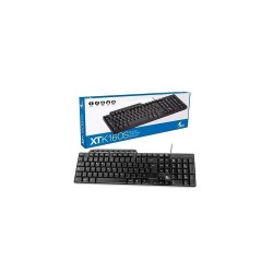 Xtech - Keyboard - Wired - Spanish - USB - Black - XTK-160S