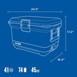 COLEMAN HIELERA PRO 45QT AZUL. 2193939