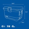 COLEMAN HIELERA PRO 45QT AZUL. 2193939