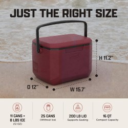 COLEMAN HIELERA 16QT 5887 RD 2209885