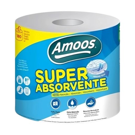 Amoos toalla mayordomo super absorbente doble hoja 180 h paq 6 und J624510