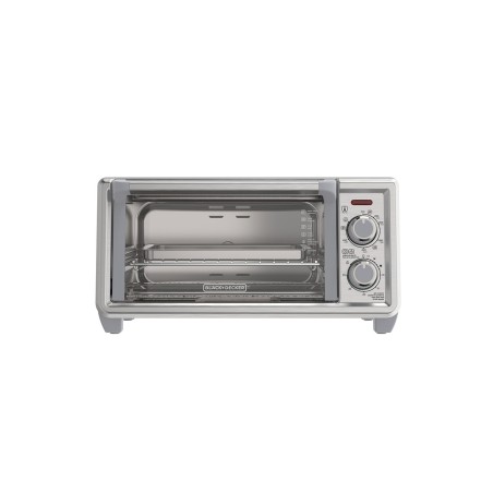 Black+Decker Horno tostador de 4 rebanadas convección natural, TO4120-1SDLA