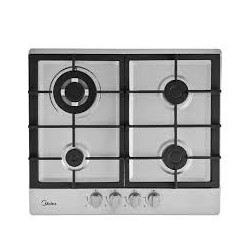 Midea estufa empotrable a gas 24" color silver MTGB24R3402GS