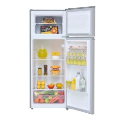 Midea refrigerador top mount 8 pc color acero inoxidable MDRT210CCNLS