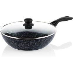 Westinghouse Wok 32cm tapa vidrio acabado marmol negro BPA Free WCCW0009032MBB