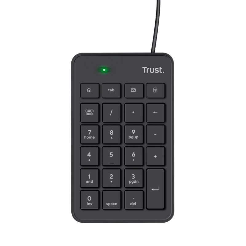 Trust teclado numerico USB color negro - 22221
