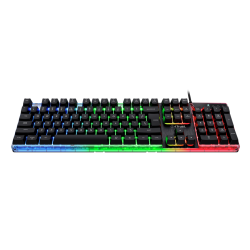 Trust teclado gamer color negro iluminado en español - 23823