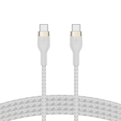 Belkin BoostCharge - Cable USB - 24 pin USB-C (M) a 24 pin USB-C (M) - 2 m - negro - para Apple 10.9-inch iPad Air; Google Pixel