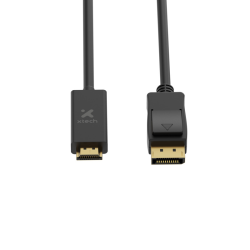 Xtech - Display cable - DisplayPort DP - HDMI - 3 m - Black - DP (m) to HDMI (m) XTC-359