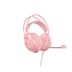 Xtech - XTH-564 - Headset - Para Computer / Para Game console - Wired - 3.5mm+USB Pink