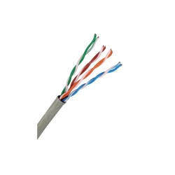 Xtech - Cable al por mayor - RJ-45 (M) a RJ-45 (M) - 305 m - UTP - CAT 5e - gris