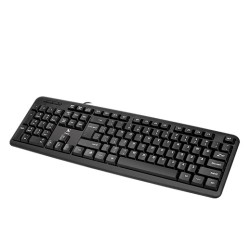 Xtech - Keyboard - Wired - Spanish - USB - Black - Standard XTK-092S