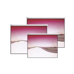 Klip Xtreme KPS-304 - Pantalla de proyección - instalable en el techo, instalable en pared - 120" (305 cm) - 4:3 - Matte White -