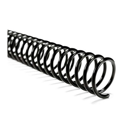 Emdo arillo plastico espiral negro paso 4:1 06mm p/30 hjs  bolsa 100 unidades 1111-10660