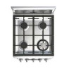 Cocina a gas Whirlpool Xpert 20  Acero LWWR5000S