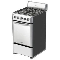 Cocina a gas Whirlpool Xpert 20  Acero LWWR5000S